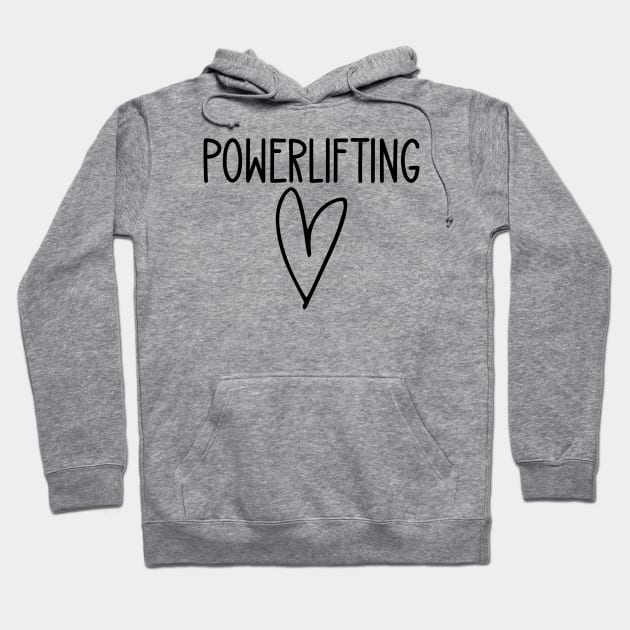 Powerlifting Heart Hoodie by HaroonMHQ